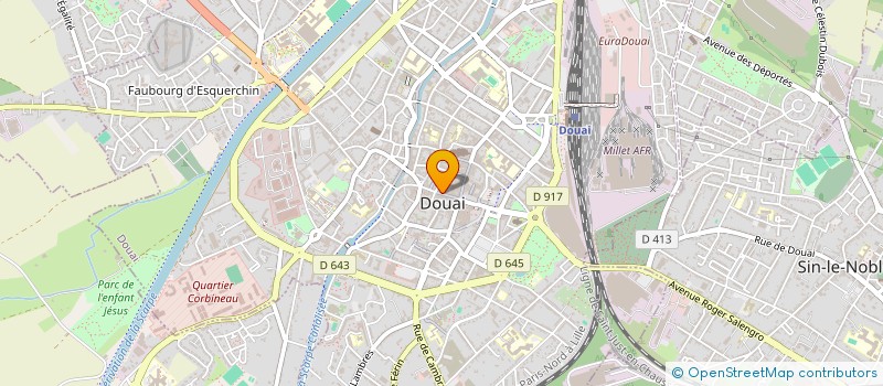 localisation de l'entreprise HOLDING LM INVEST  DOUAI