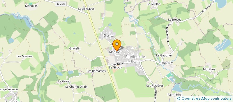 localisation de l'entreprise HOLDING LNR  RIGNIEUX-LE-FRANC