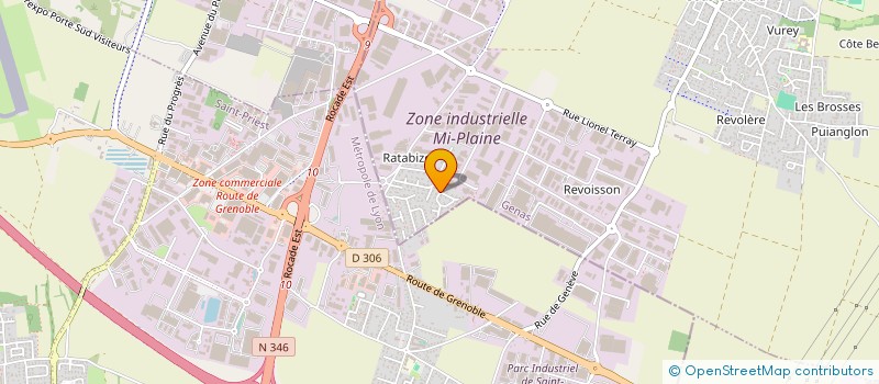 localisation de l'entreprise HOLDING LOC INVEST à GENAS