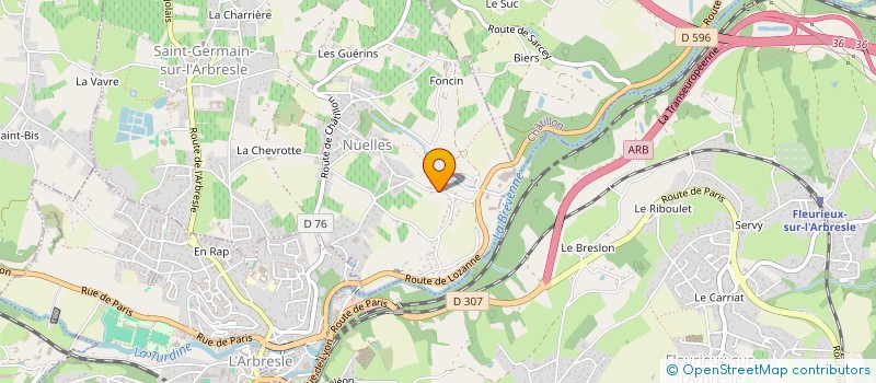 localisation de l'entreprise HOLDING LOIS MASSE PAR ABREVIATION HLM  SAINT-GERMAIN-NUELLES