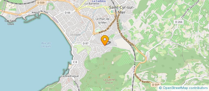 localisation de l'entreprise HOLDING LORENZI à SAINT-CYR-SUR-MER