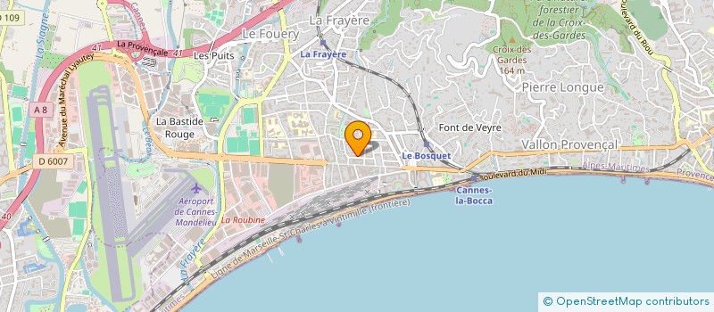 localisation de l'entreprise HOLDING LOUCA  CANNES