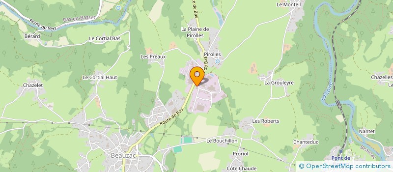 localisation de l'entreprise HOLDING LPJ  BEAUZAC