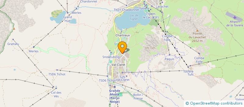 localisation de l'entreprise HOLDING LPT  TIGNES