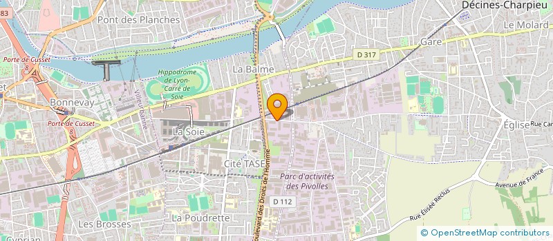 localisation de l'entreprise HOLDING LQF  VAULX-EN-VELIN