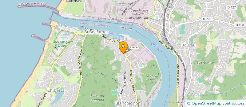 localisation de l'entreprise HOLDING LR SARL  ANGLET