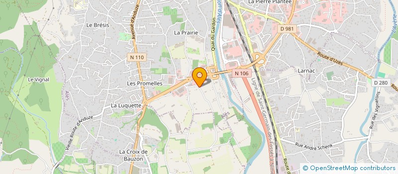 localisation de l'entreprise HOLDING LS  ALES