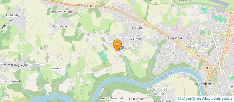 localisation de l'entreprise HOLDING LUDOVIC GODE  LANNION