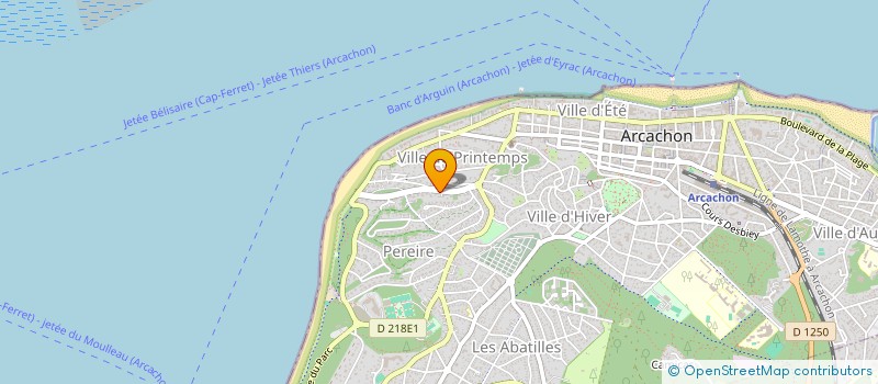 localisation de l'entreprise HOLDING LUGO à ARCACHON