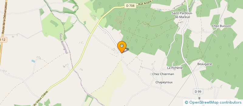 localisation de l'entreprise HOLDING LUMIS  MAREUIL EN PERIGORD