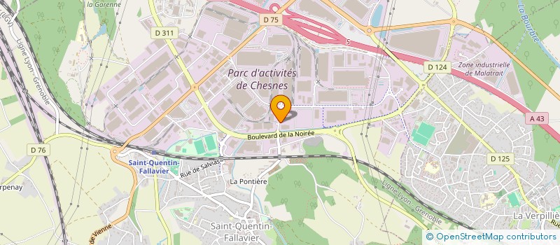 localisation de l'entreprise HOLDING LUNA  SAINT-QUENTIN-FALLAVIER