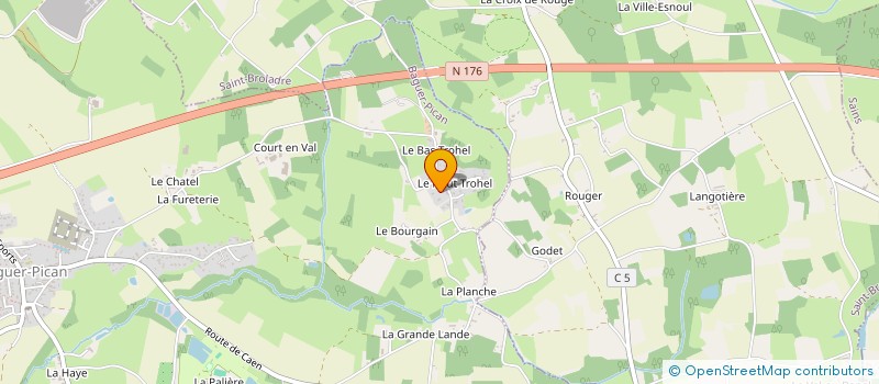 localisation de l'entreprise HOLDING M.A.J.D.  BAGUER-PICAN