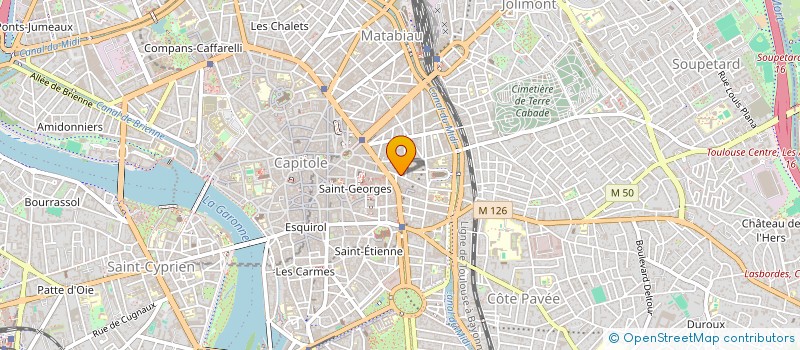 localisation de l'entreprise HOLDING M.D.  TOULOUSE