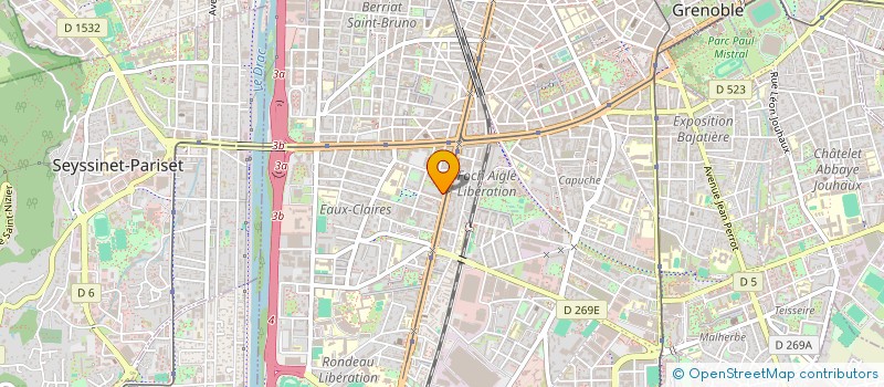 localisation de l'entreprise HOLDING M D C  GRENOBLE