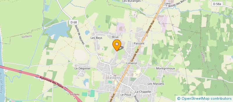 localisation de l'entreprise HOLDING M-E-R  FEILLENS
