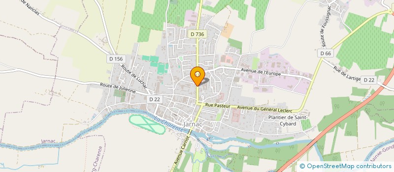 localisation de l'entreprise HOLDING M.F.L.F. à JARNAC