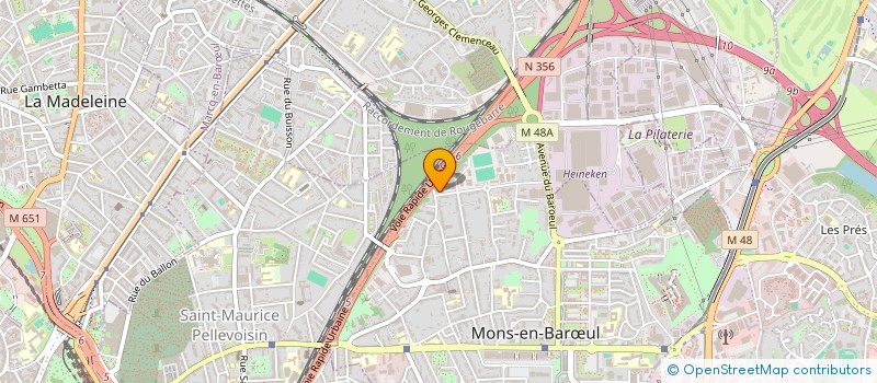 localisation de l'entreprise HOLDING M.M.  MONS-EN-BARUL