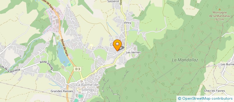 localisation de l'entreprise HOLDING M&M  LA BALME-DE-SILLINGY