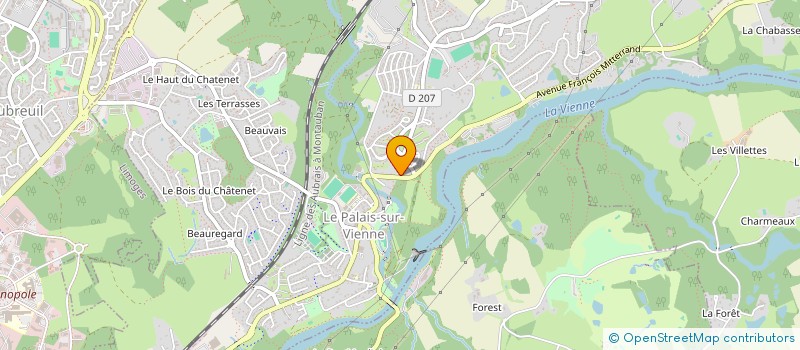 localisation de l'entreprise HOLDING MAB87 à LE PALAIS-SUR-VIENNE