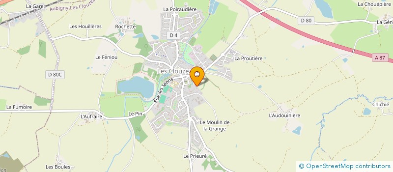 localisation de l'entreprise HOLDING MACAS  AUBIGNY-LES CLOUZEAUX