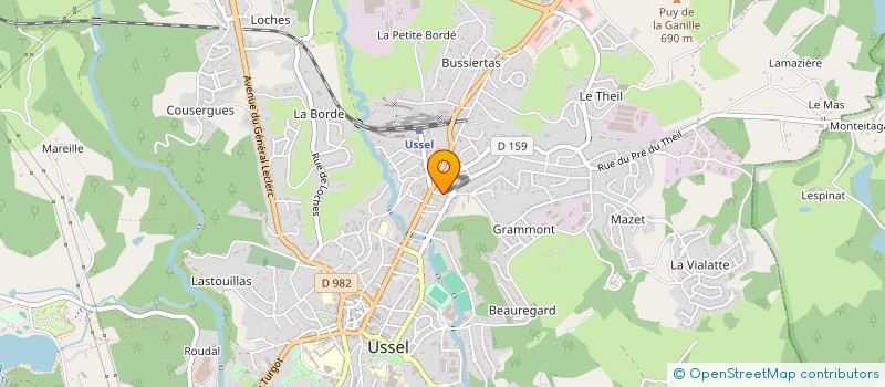 localisation de l'entreprise HOLDING MACC  USSEL