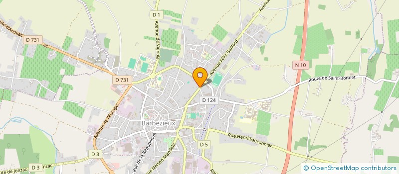 localisation de l'entreprise HOLDING MAG ESSOR à BARBEZIEUX-SAINT-HILAIRE