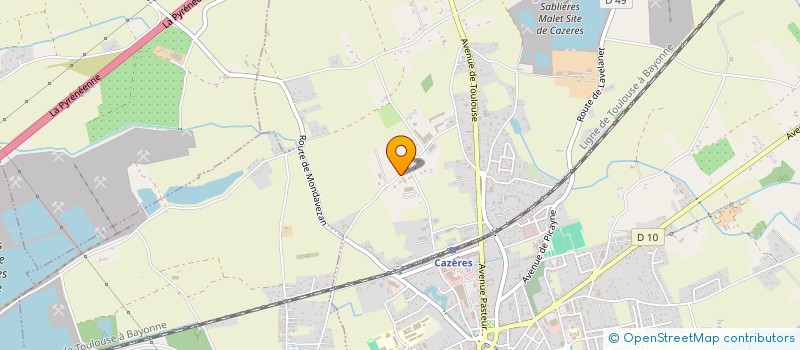 localisation de l'entreprise HOLDING MAGASINS ROUX à CAZERES