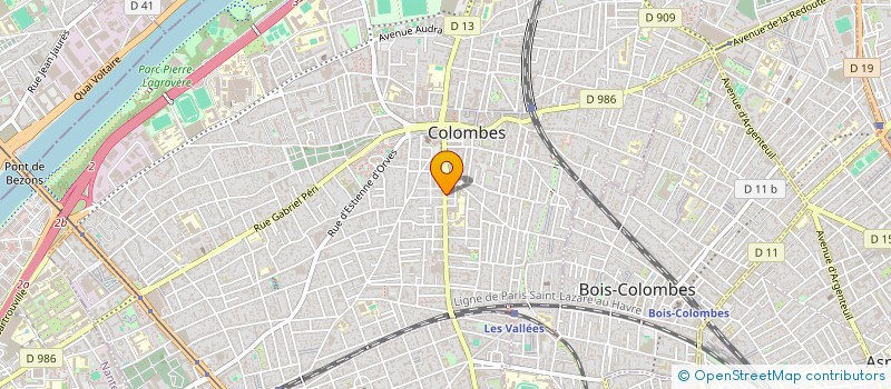 localisation de l'entreprise HOLDING MAJ  COLOMBES