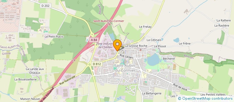 localisation de l'entreprise HOLDING MALLE  SAINT-AUBIN-DU-CORMIER