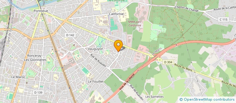 localisation de l'entreprise HOLDING MAN LE MANS à LE MANS