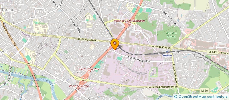 localisation de l'entreprise HOLDING MAN NANTES à VERTOU