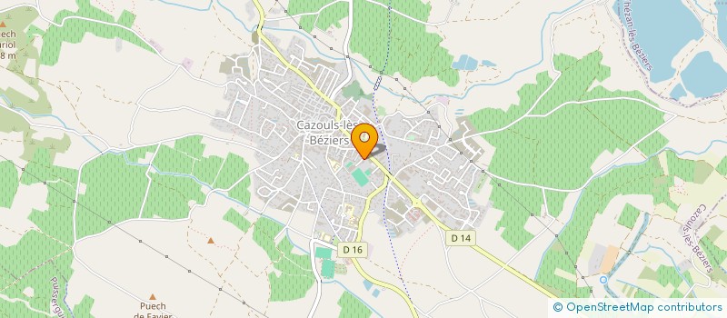 localisation de l'entreprise HOLDING MANCHE  CAZOULS-LES-BEZIERS