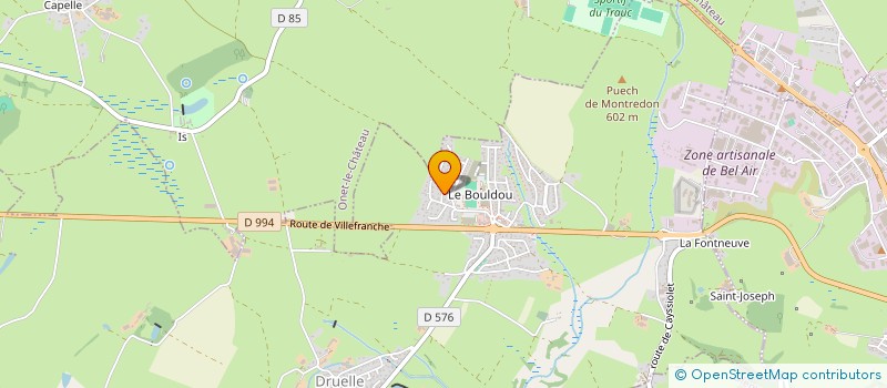 localisation de l'entreprise HOLDING MANRY  DRUELLE BALSAC