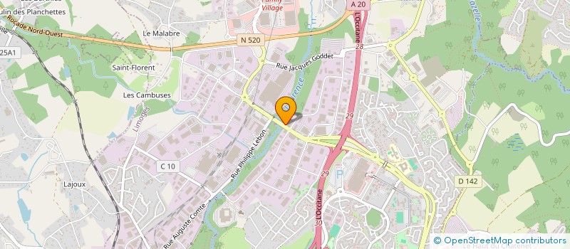 localisation de l'entreprise HOLDING MANSAR à LIMOGES