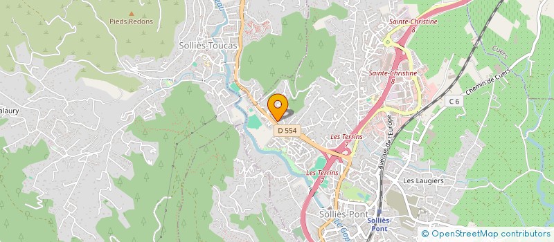 localisation de l'entreprise HOLDING MANUGUERRA  SOLLIES-PONT