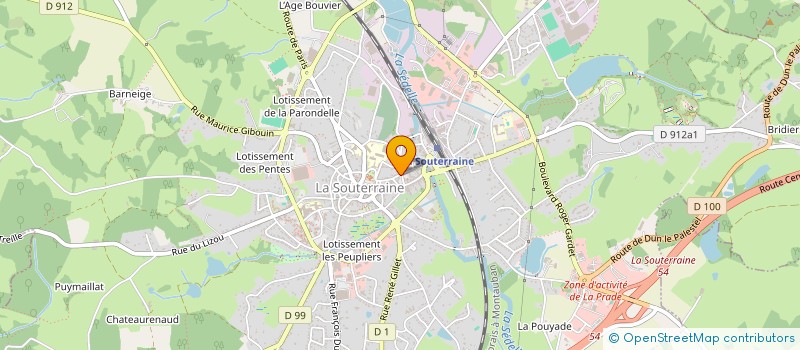 localisation de l'entreprise HOLDING MAQUIN à LA SOUTERRAINE