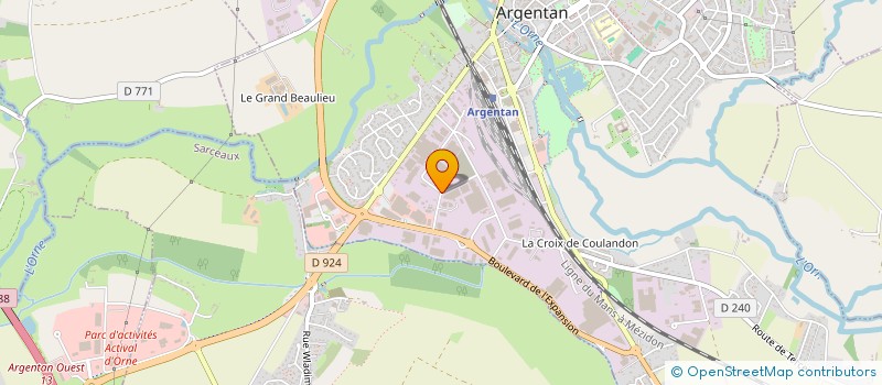 localisation de l'entreprise HOLDING MARBIN  ARGENTAN