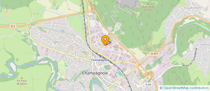 localisation de l'entreprise HOLDING MARCHAND  CHAMPAGNOLE