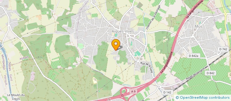 localisation de l'entreprise HOLDING MARCOUT à AIGUES-VIVES