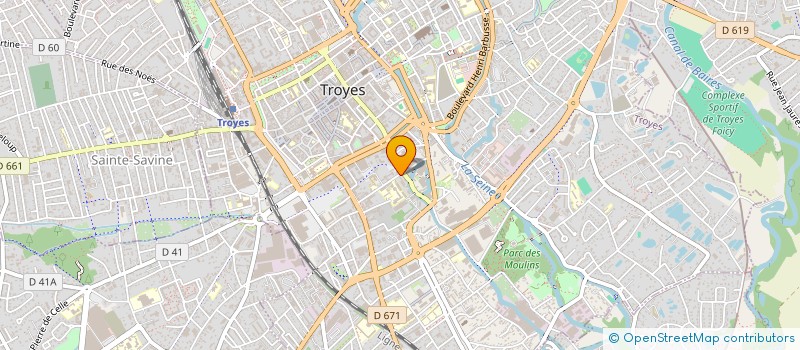localisation de l'entreprise HOLDING MARIE à TROYES