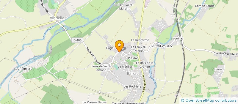 localisation de l'entreprise HOLDING MARIE-AGNES FRADIN  BALZAC