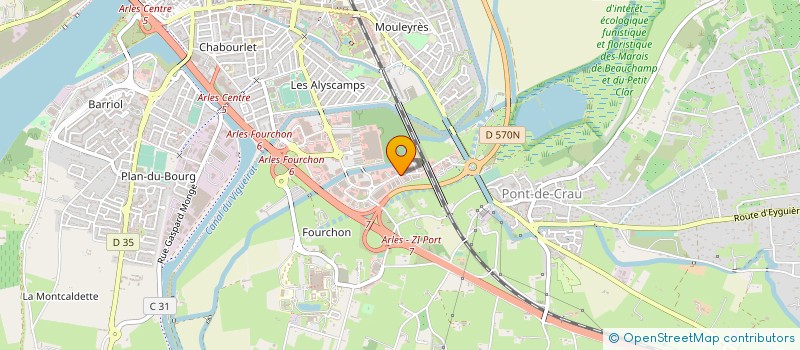 localisation de l'entreprise HOLDING MARINE CHLOE CLEMENCE  ARLES