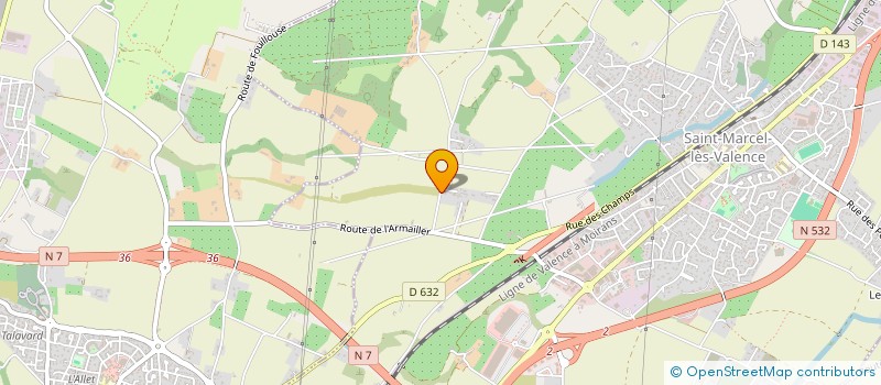 localisation de l'entreprise HOLDING MARTIN  SAINT-MARCEL-LES-VALENCE