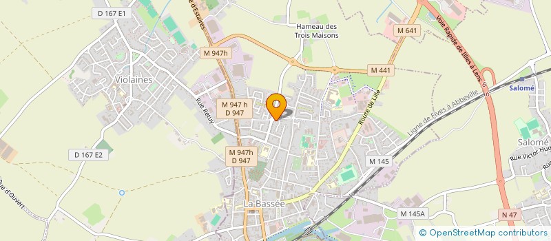 localisation de l'entreprise HOLDING MARTIN  LA BASSEE