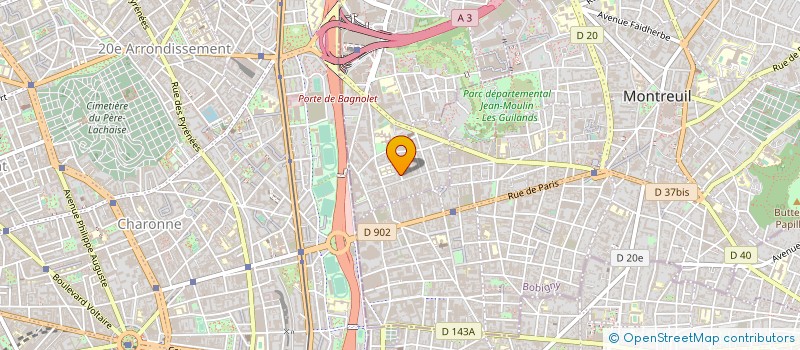 localisation de l'entreprise HOLDING MARTIN CHARPENTIER à BAGNOLET