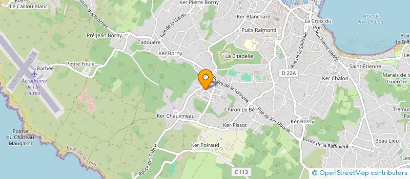 localisation de l'entreprise HOLDING MARTIN&CO  L'ILE-D'YEU