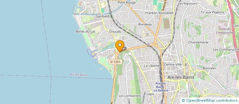 localisation de l'entreprise HOLDING MARTIN TOINET  AIX-LES-BAINS