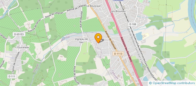 localisation de l'entreprise HOLDING MARTINS  CADAUJAC