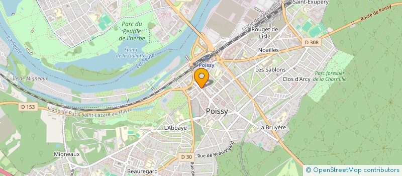 localisation de l'entreprise HOLDING MAS  POISSY