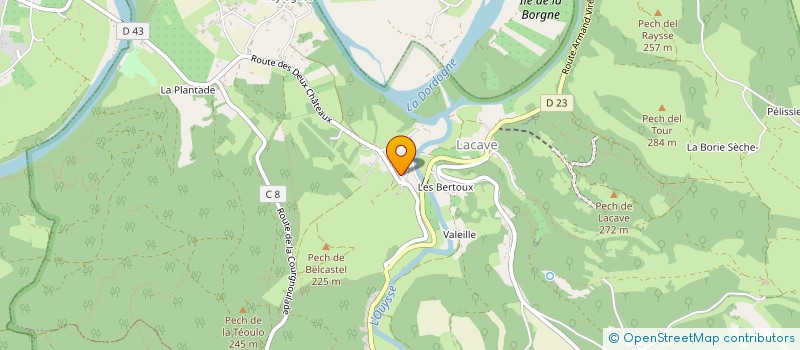 localisation de l'entreprise HOLDING MATHIEU CHAMBON  LACAVE